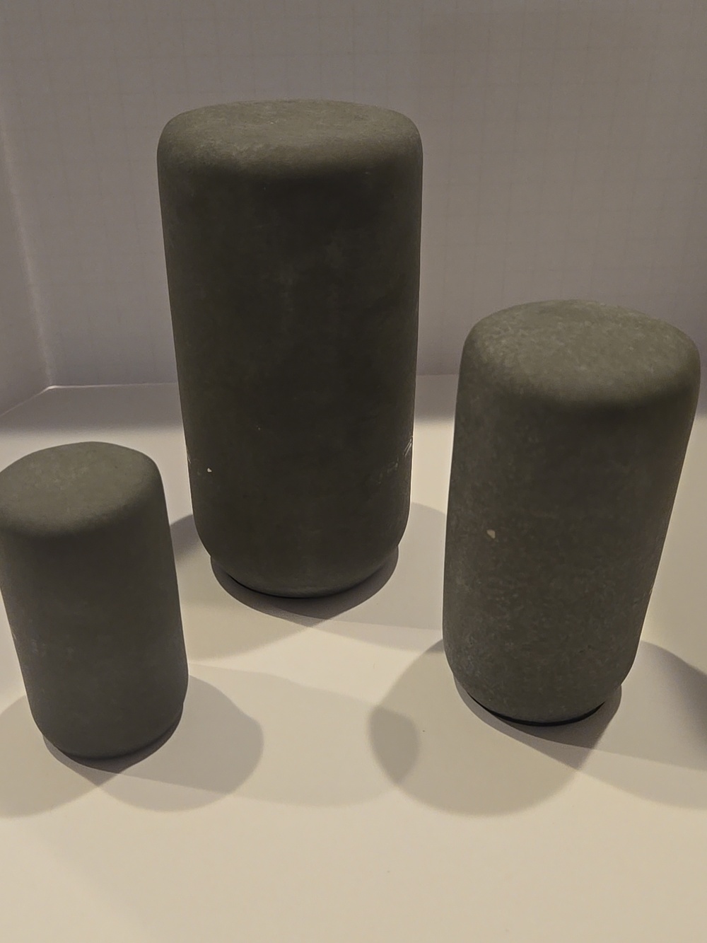 IKEA TONAD decoration set of 3 Concrete Owls Gray Statue Accents - Picture 7 of 12